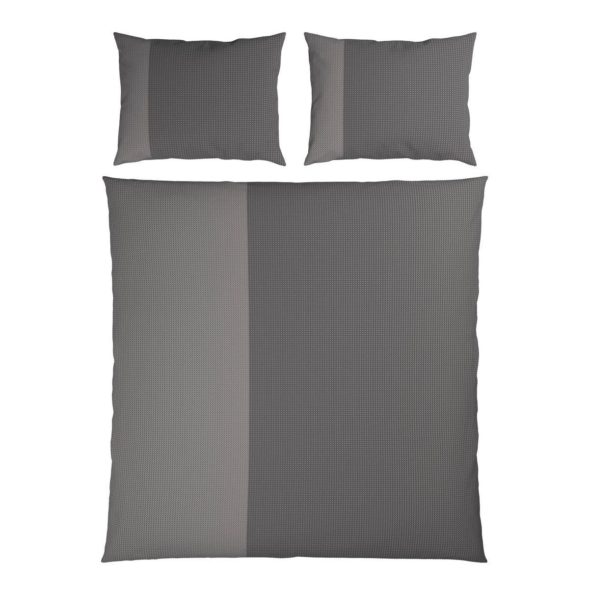 BETTWÄSCHESET 3-teilig Satin 200/210 cm  - Taupe, Design, Textil (200/210cm) - Dieter Knoll