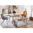 ESSTISCH in Holz, Metall 140/90/76 cm - Schwarz/Akaziefarben, Design, Holz/Metall (140/90/76cm) - Landscape