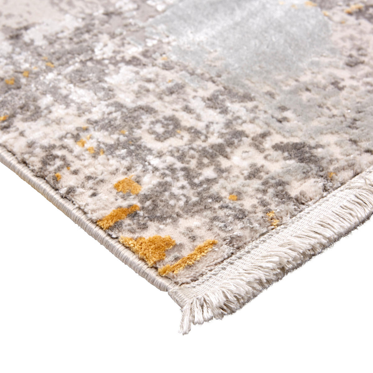 VINTAGE-TEPPICH  Wohnzimmer 120 cm Apollo Goldfarben rund  - Goldfarben, Design, Naturmaterialien/Textil (120cm) - Dieter Knoll