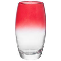 ČAŠA ZA LONG DRINK  510 ml   - prozirno/crvena, Trend, staklo (6,6cm) - Homeware