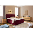 BOXSPRINGBETT 180/200 cm  in Rot  - Rot/Schwarz, Design, Kunststoff/Textil (180/200cm) - Xora