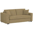 SCHLAFSOFA Webstoff Olivgrün  - Schwarz/Olivgrün, Design, Kunststoff/Textil (205/83/100cm) - Xora