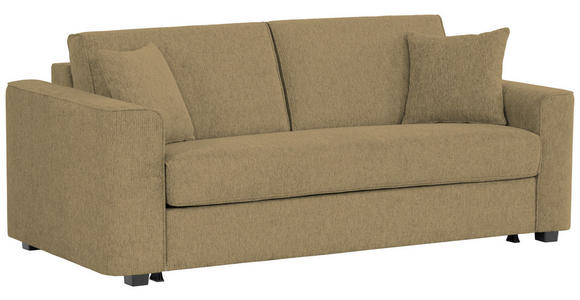 SCHLAFSOFA Webstoff Olivgrün  - Schwarz/Olivgrün, Design, Kunststoff/Textil (205/83/100cm) - Xora