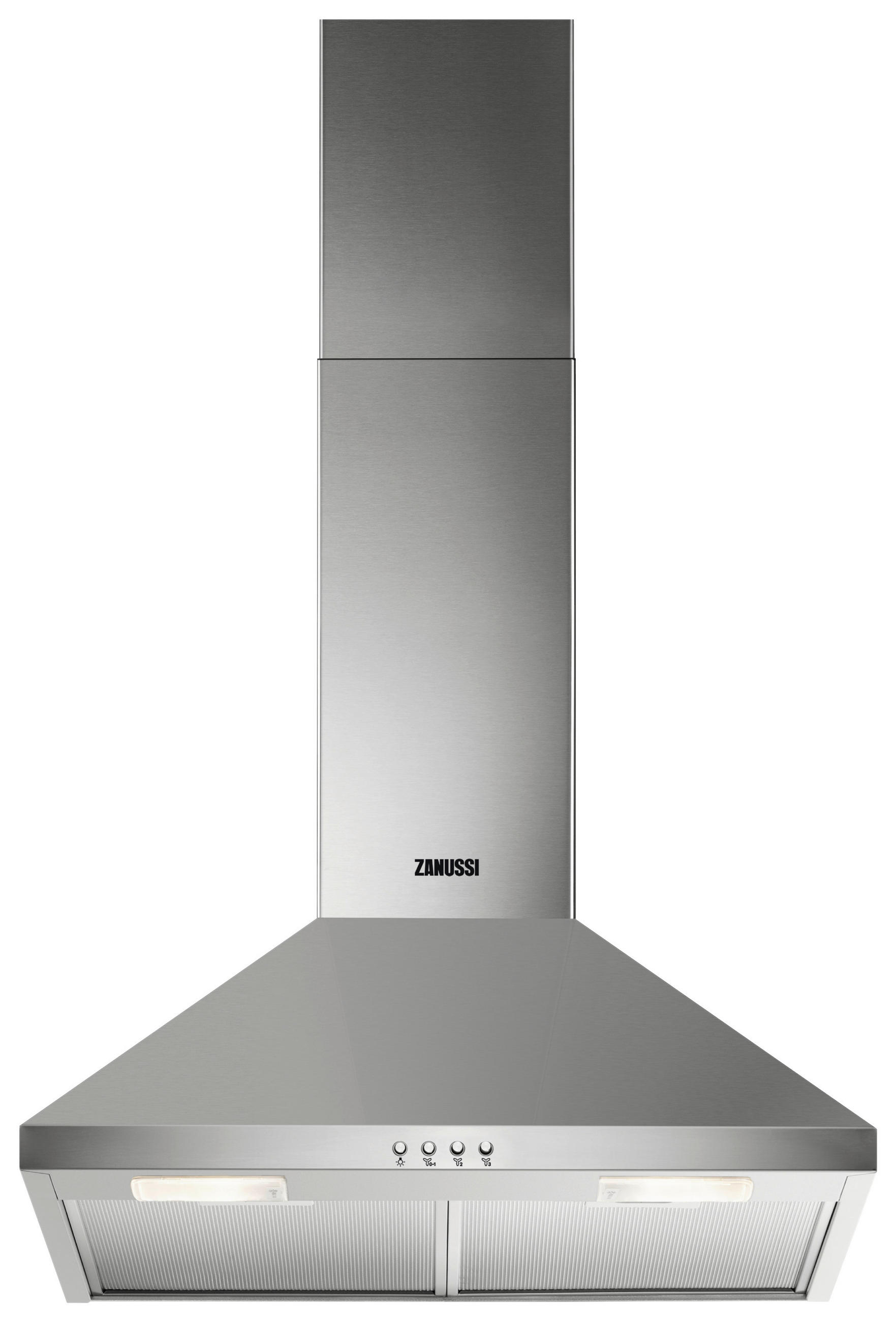 DUNSTABZUGSHAUBE ZHC62462XA  - Edelstahlfarben, LIFESTYLE, Metall (59,8/69-107/45cm) - Zanussi