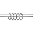 VORHANGSTANGENSET 120-210 cm  - Grau Hochglanz, Basics, Metall (120-210cm) - Homeware