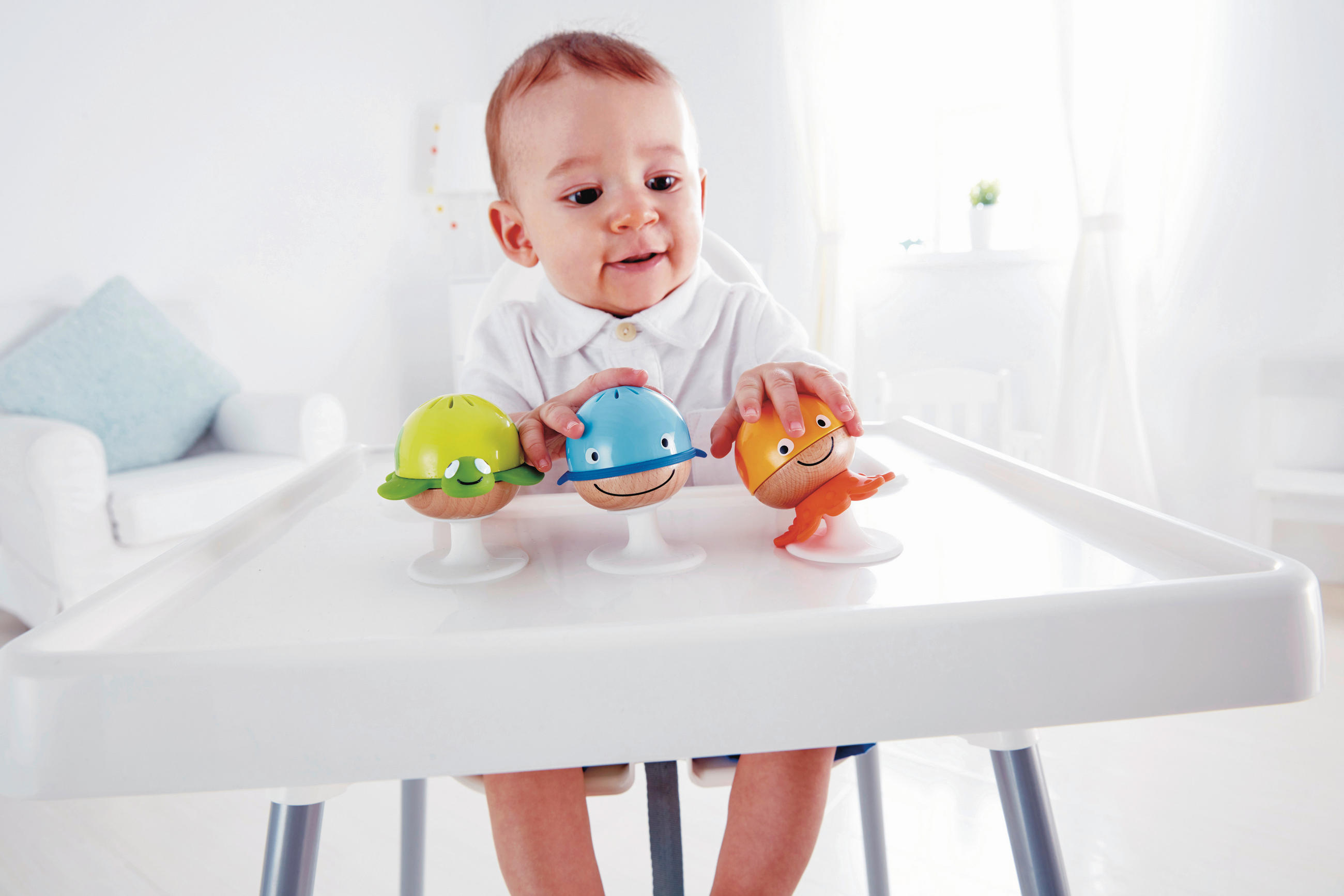 RASSEL  - Basics, Holz/Kunststoff (6,9/7,8/7,9cm) - Hape