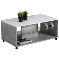 DOHÁNYZÓASZTAL - szürke, Basics, faalapú anyag (101/60/45cm) - Carryhome