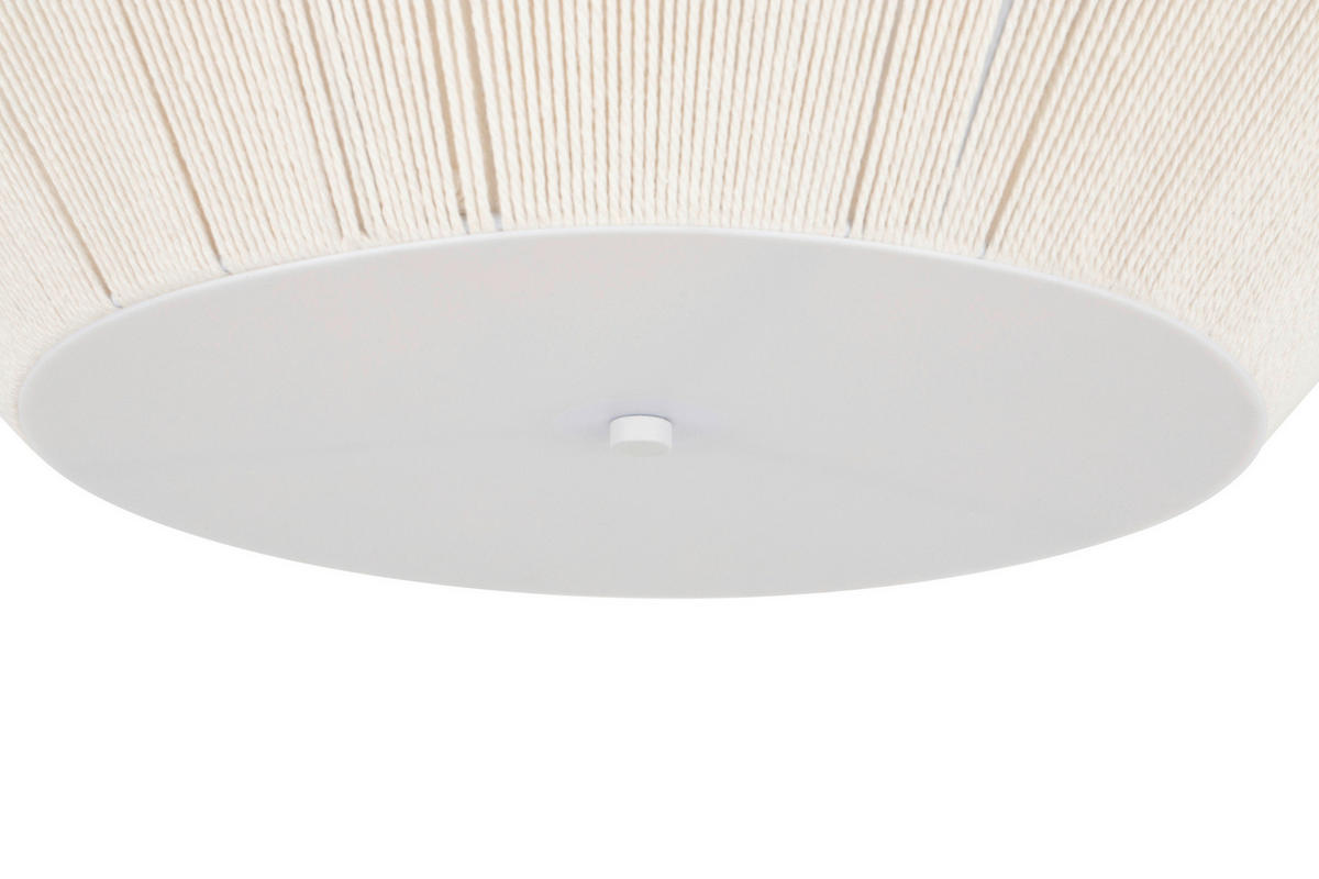 DECKENLEUCHTE  45/25 cm    - Weiß, Design, Textil/Metall (45/25cm) - Collet's Monde