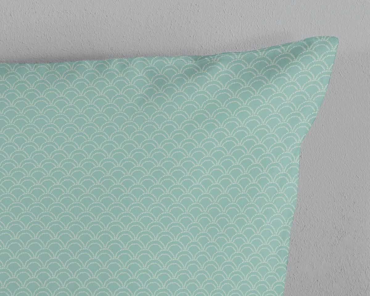 BETTWÄSCHE 2-teilig HIP Satin 140/200 cm  - Violett/Mintgrün, Basics, Textil (140/200cm)