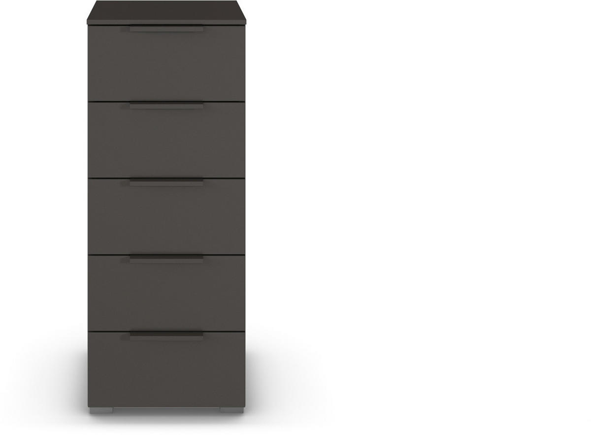 KOMMODE  in 40/100/42 cm  - Graphitfarben/Alufarben, Trend, Holzwerkstoff/Metall (40/100/42cm) - Novel