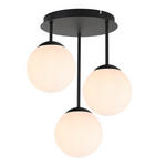 HÄNGELEUCHTE 34,5/41,5 cm  - Schwarz/Weiß, Trend, Glas/Metall (34,5/41,5cm) - Novel