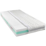 KALTSCHAUMMATRATZE 90/200 cm Höhe ca. 21 cm  - Weiß, KONVENTIONELL, Textil (90/200cm) - Sleeptex