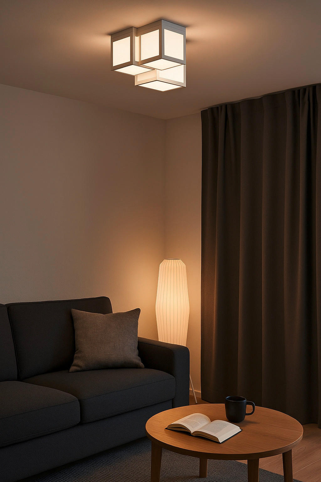 LED-DECKENLEUCHTE 45,5/32/38 cm   - Weiß, Trend, Kunststoff/Metall (45,5/32/38cm) - Brilliant
