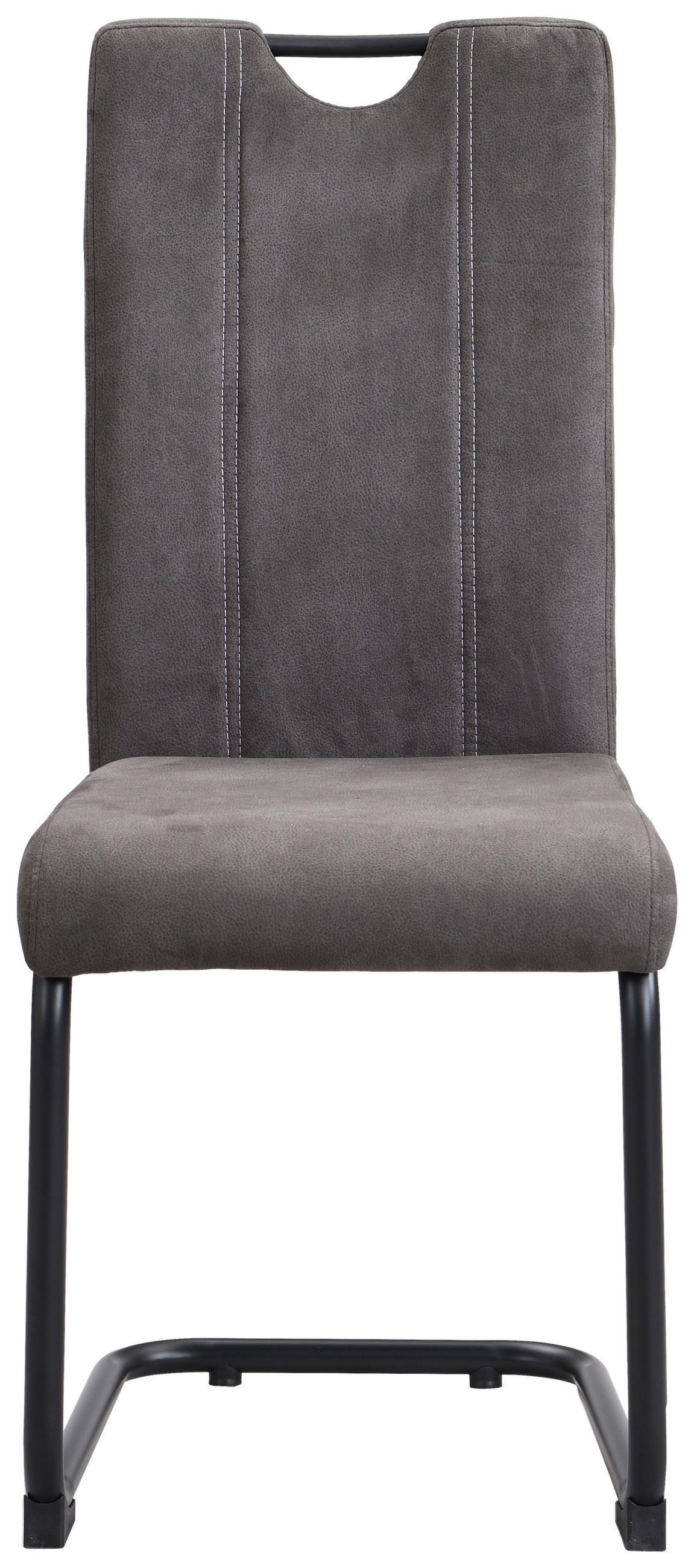 SCHWINGSTUHL  in Eisen Webstoff  - Anthrazit/Beige, Design, Textil/Metall (43/99/58cm) - Boxxx