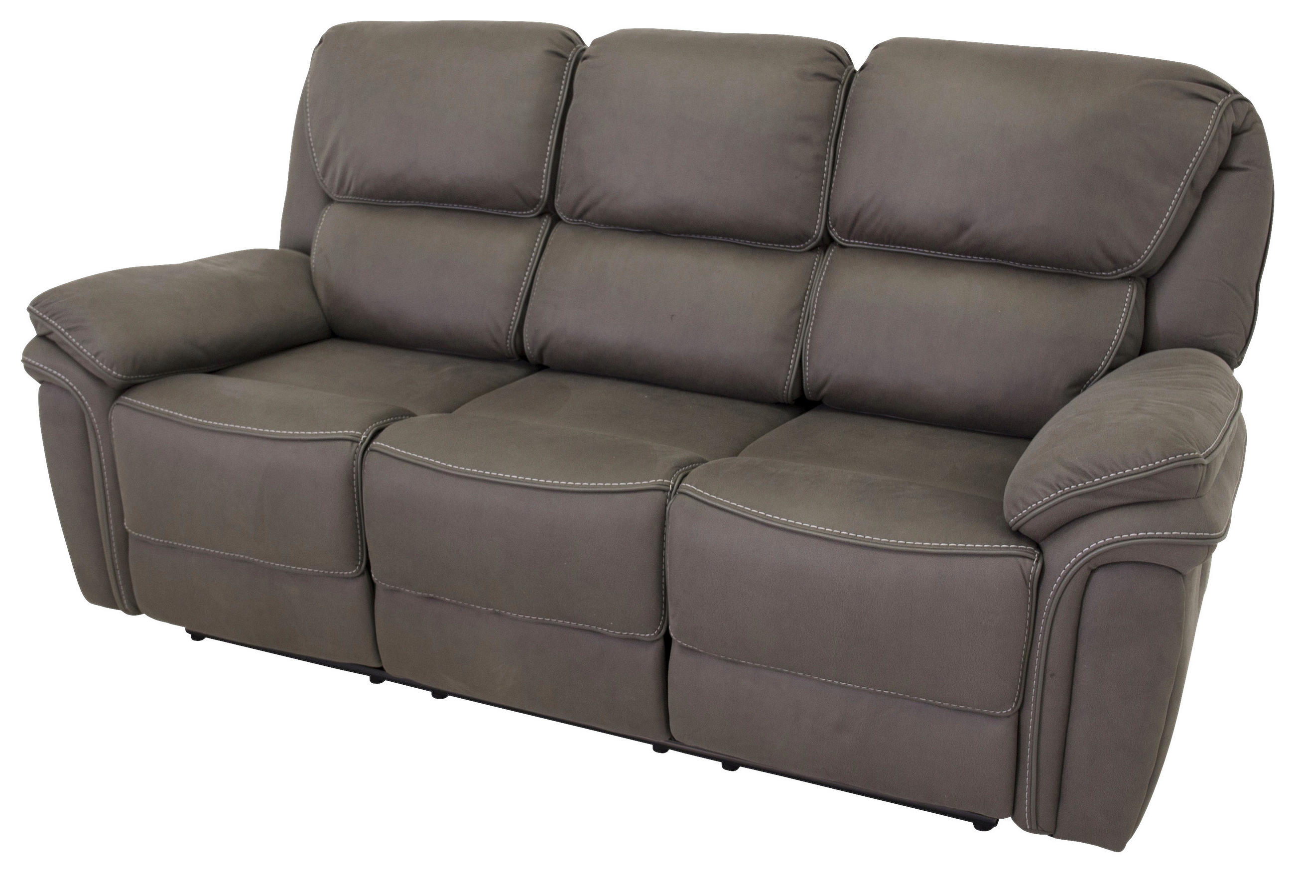 3-SITS SOFFA i grå  - grå, Design, metall/textil (206/96/98cm) - Livetastic