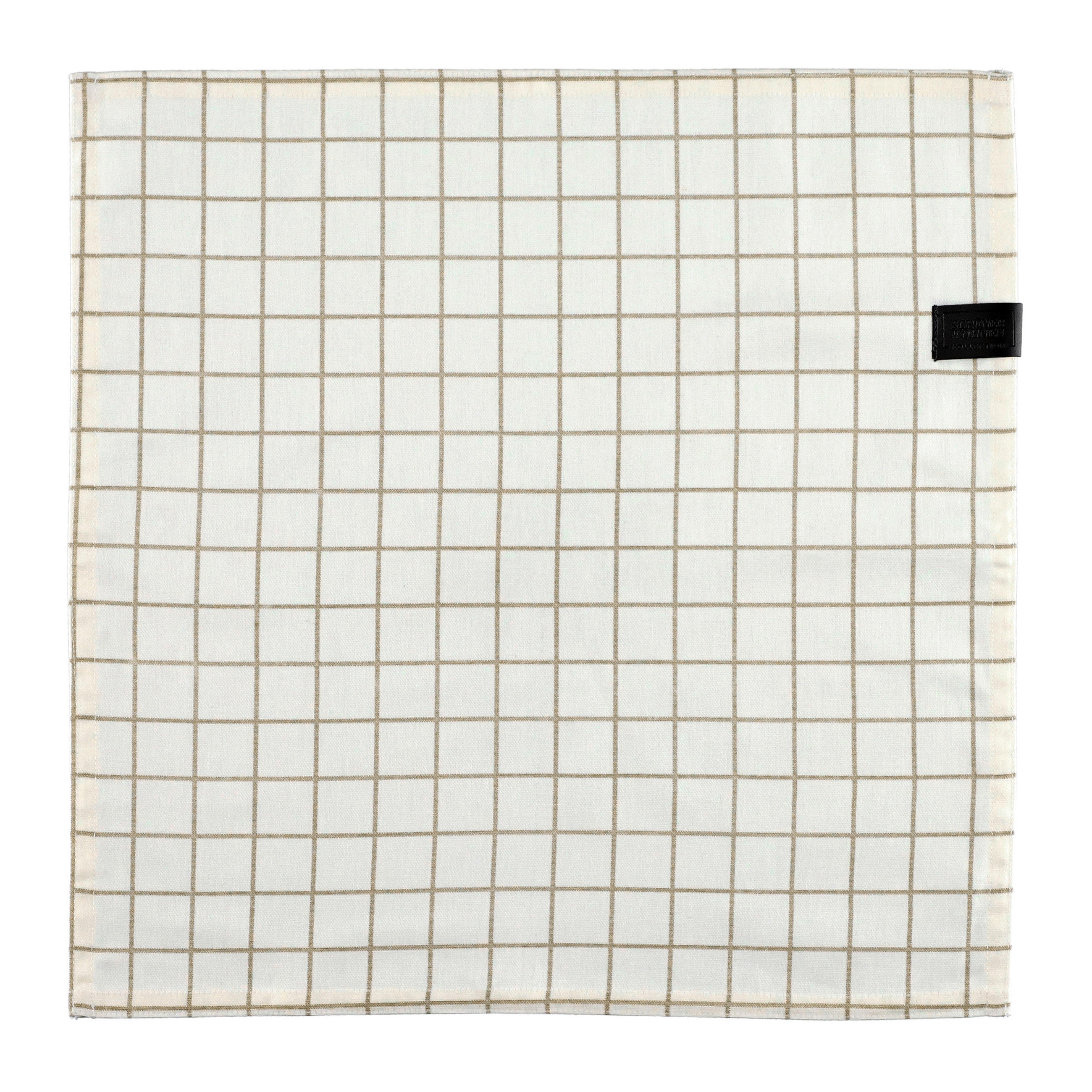 STOFFSERVIETTE 40/40 cm   - Sandfarben/Weiß, KONVENTIONELL, Textil (40/40cm) - Schöner Wohnen