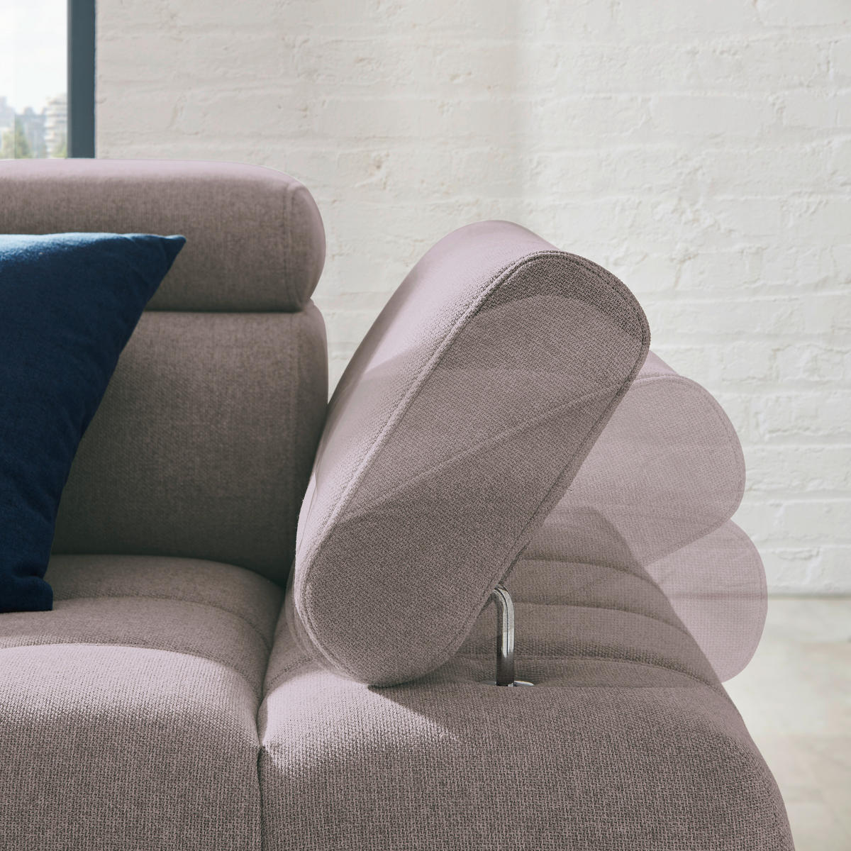 ECKSOFA in Webstoff Hellgrau  - Hellgrau/Schwarz, Design, Textil/Metall (223/263cm) - Welnova