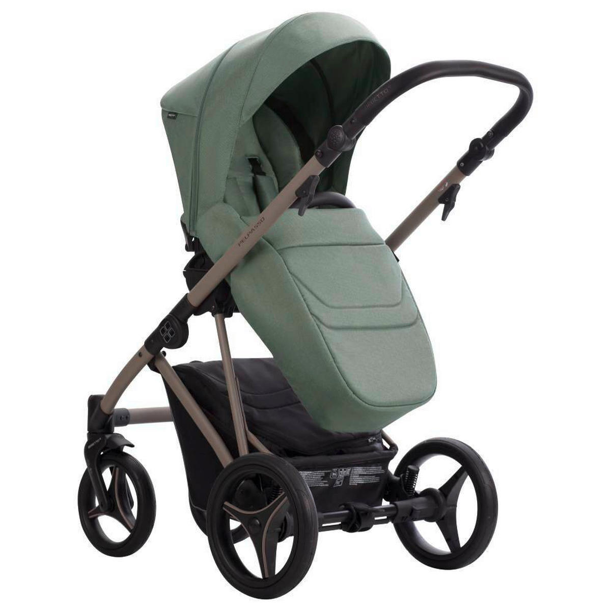 KOLICA ZA SPAVANJE   - boje kadulje, Basics, metal/tekstil (99/61/121cm) - BEBETTO