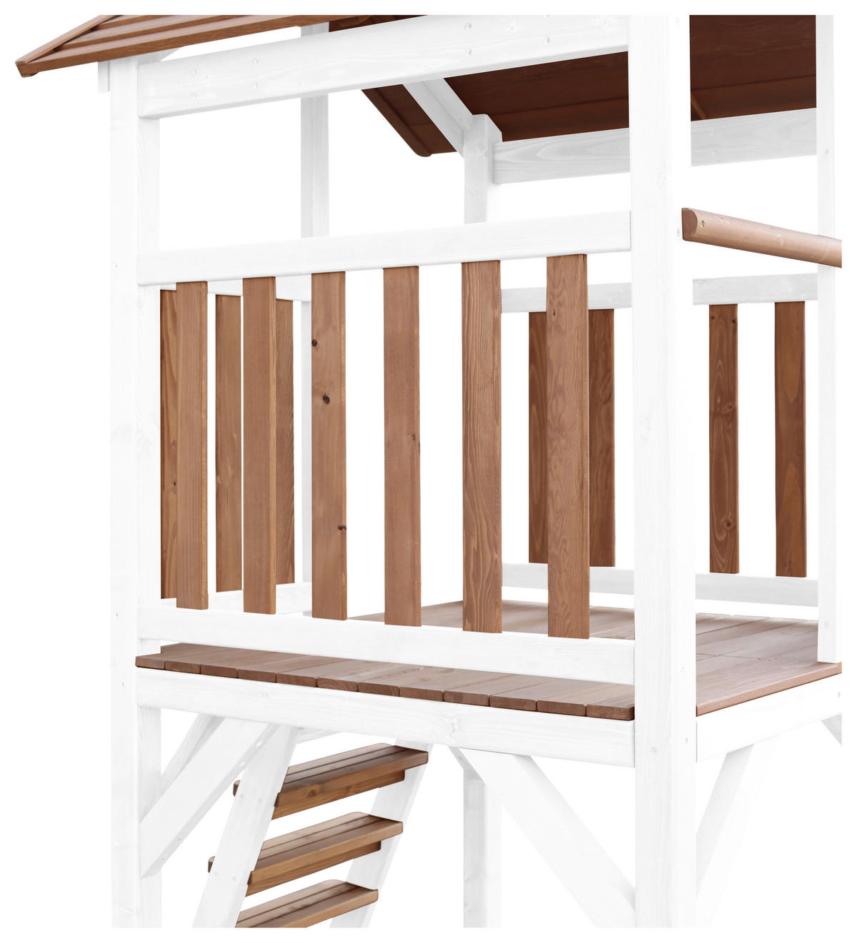 SPIELTURM 356,6/241,9/349 cm  - Weiss/Braun, Konventionell, Holz/Kunststoff (356,6/241,9/349cm)