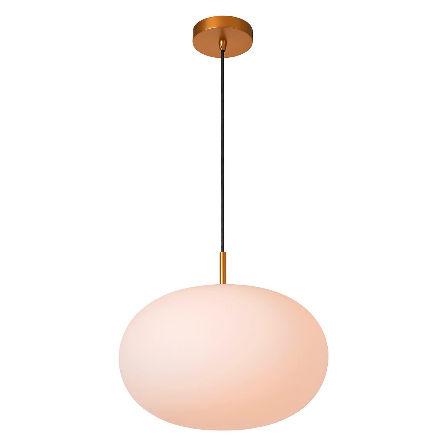 HÄNGELEUCHTE 38/155 cm   - Goldfarben, KONVENTIONELL, Glas/Metall (38/155cm)