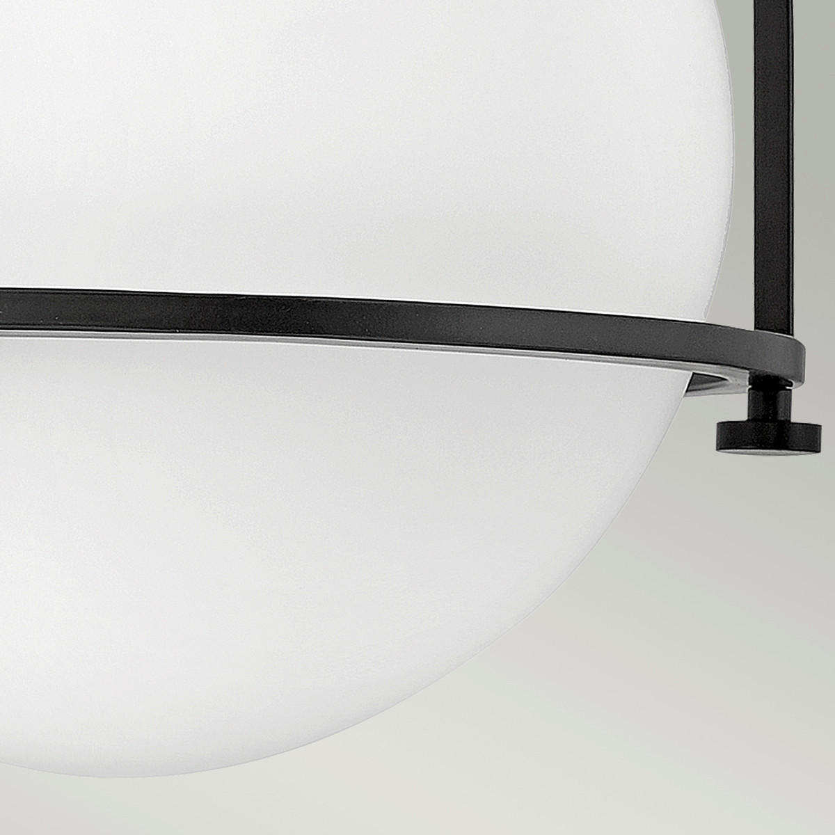 DECKENLEUCHTE  28.2/31.8 cm    - Schwarz, Design, Glas/Metall (28.2/31.8cm) - Elstead Lighting