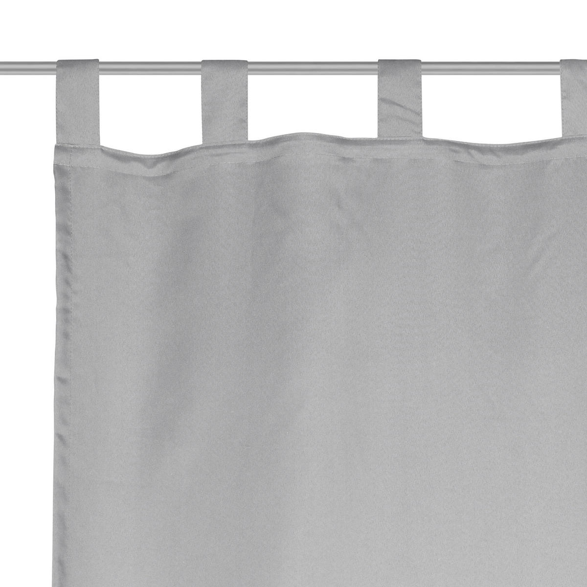 VONKAJŠÍ ZÁVES, nepriehľadné, 140/300 cm - sivá, Basics, textil (140/300cm) - Esposa