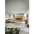 BETTANLAGE 180/200 cm  in Wildeiche, Schwarz  - Wildeiche/Schwarz, Design, Holz/Textil (180/200cm) - Valnatura