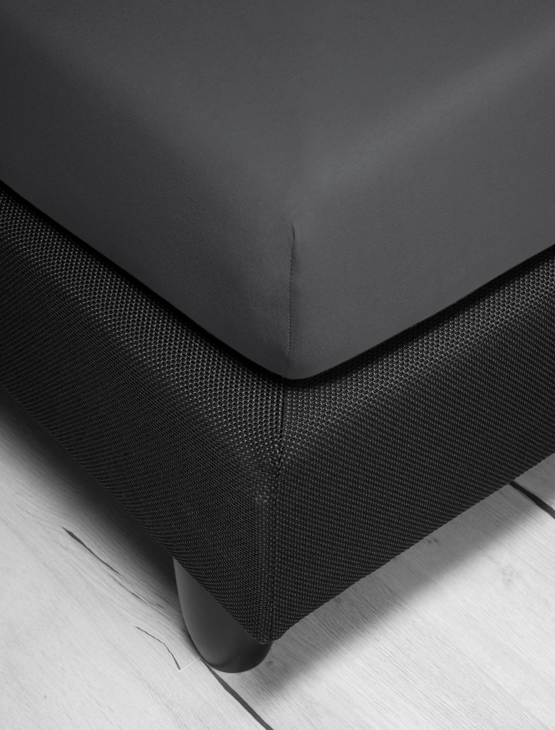 SPANNBETTTUCH Jersey  - Anthrazit, KONVENTIONELL, Textil (140-160/200-220cm) - Irisette