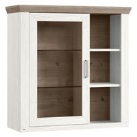 HÄNGEELEMENT Weiß, Eichefarben  - Eichefarben/Weiß, Design, Glas/Holzwerkstoff (104,5/106,2/42,2cm) - SetOne by Musterring