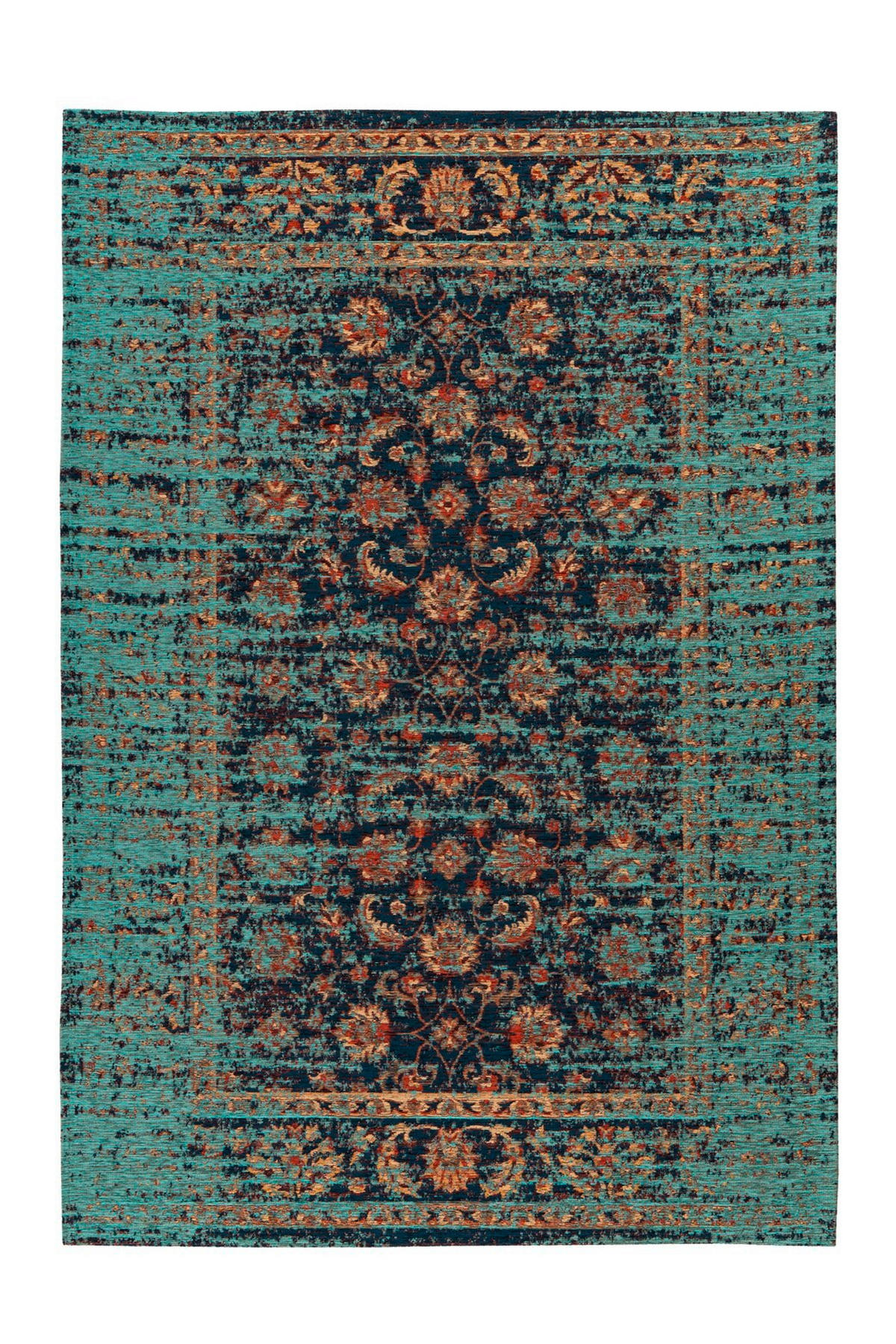 TEPPICH 160/230 cm Charme 225 Multi / Blau Multicolor, Blau  - Blau/Multicolor, KONVENTIONELL, Textil (160/230cm)