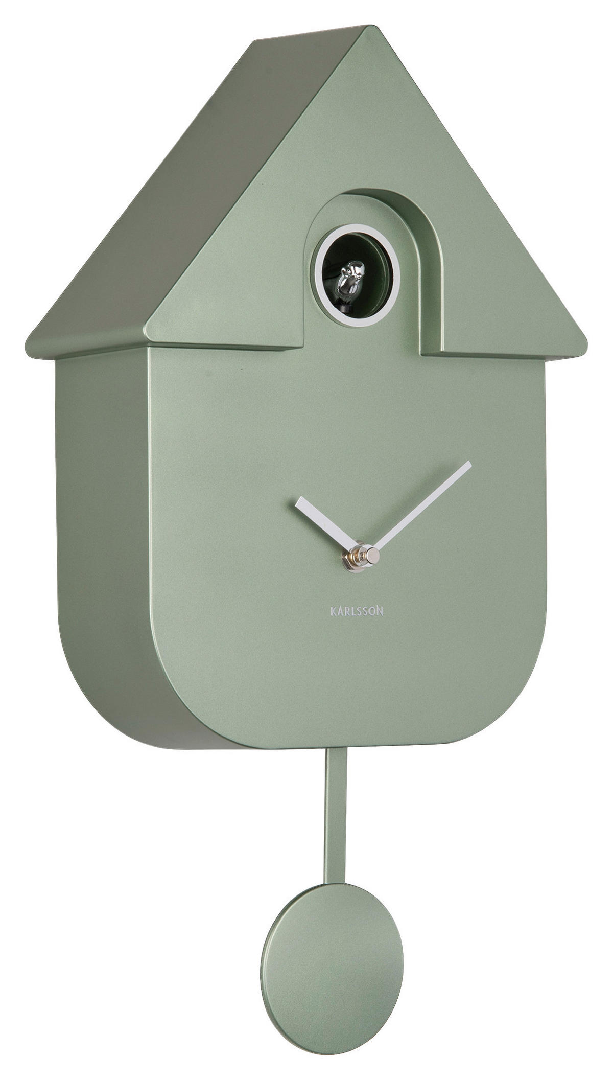 WANDUHR Cuckoo Dunkelgrün 21,5/41/8,5 cm  - Dunkelgrün, Basics, Kunststoff (21,5/41/8,5cm) - Karlsson