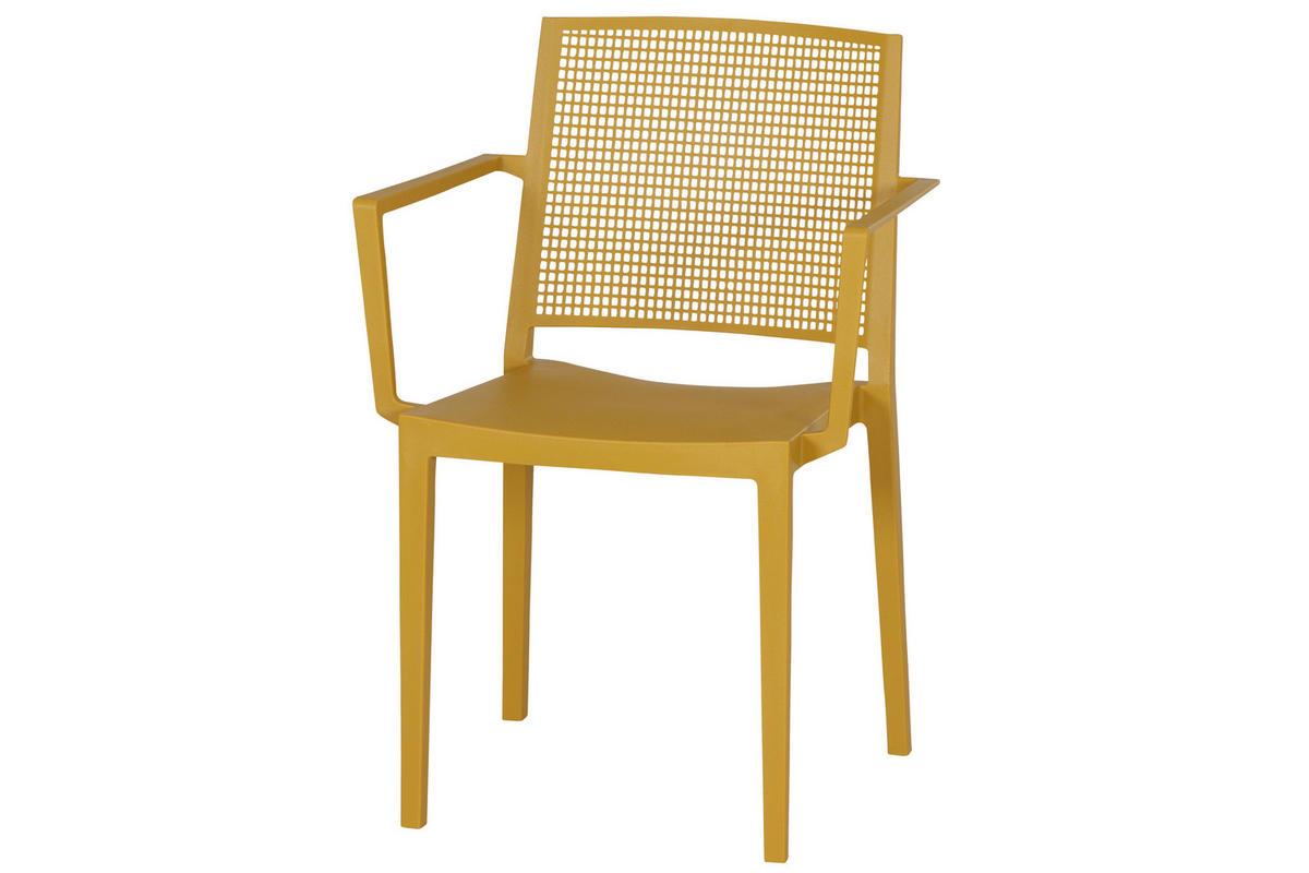 STAPELSTUHL in Kunststoff Gelb  - Gelb, Basics, Kunststoff (46/80/56cm) - Siena Garden