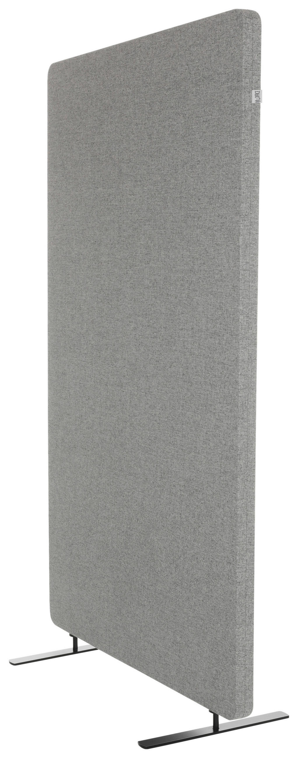 TRENNWAND Textil, Metall, Kunststoff Hellgrau  - Hellgrau, Basics, Kunststoff/Textil (80/142/35cm) - MID.YOU