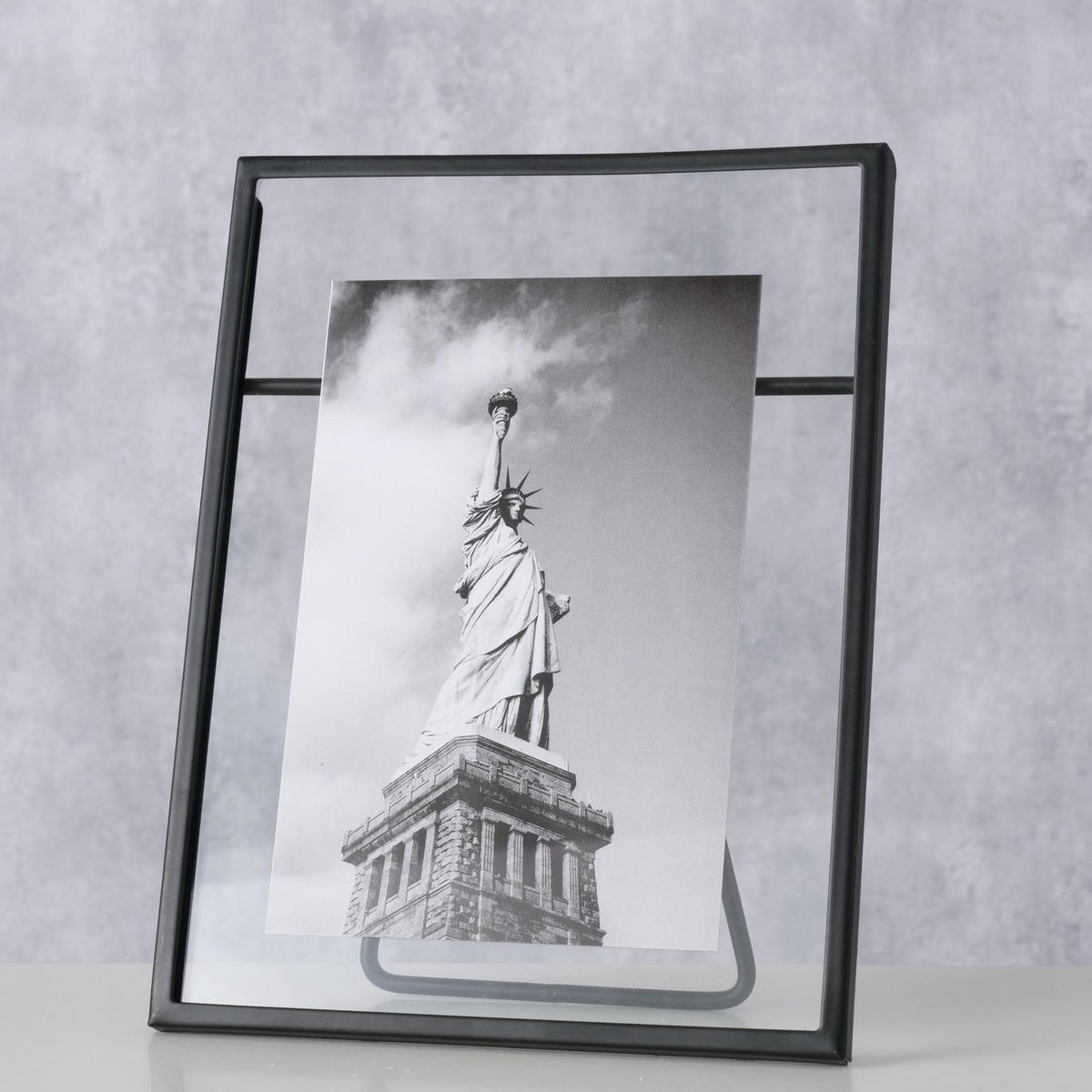 BILDERRAHMEN 15/6,5/19,5 cm  - Schwarz, Basics, Glas/Metall (15/6,5/19,5cm)