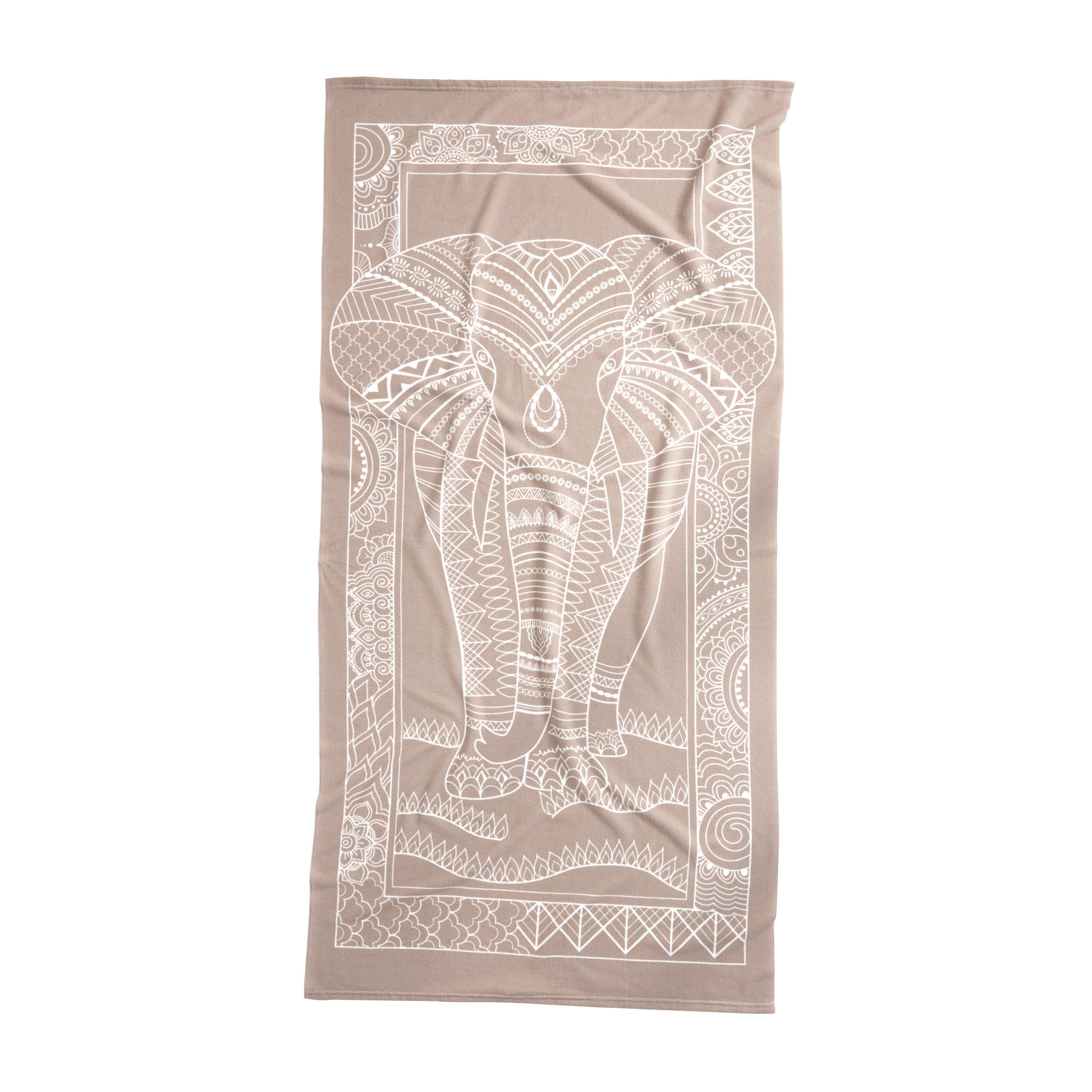 STRANDHANDDUK beach towel beige 90/180 cm  - beige, Basics, textil (90/180cm)