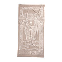STRANDHANDDUK beach towel beige 90/180 cm  - beige, Basics, textil (90/180cm)