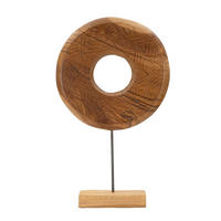 SKULPTUR - Braun, Basics, Holz (35/58/10cm)