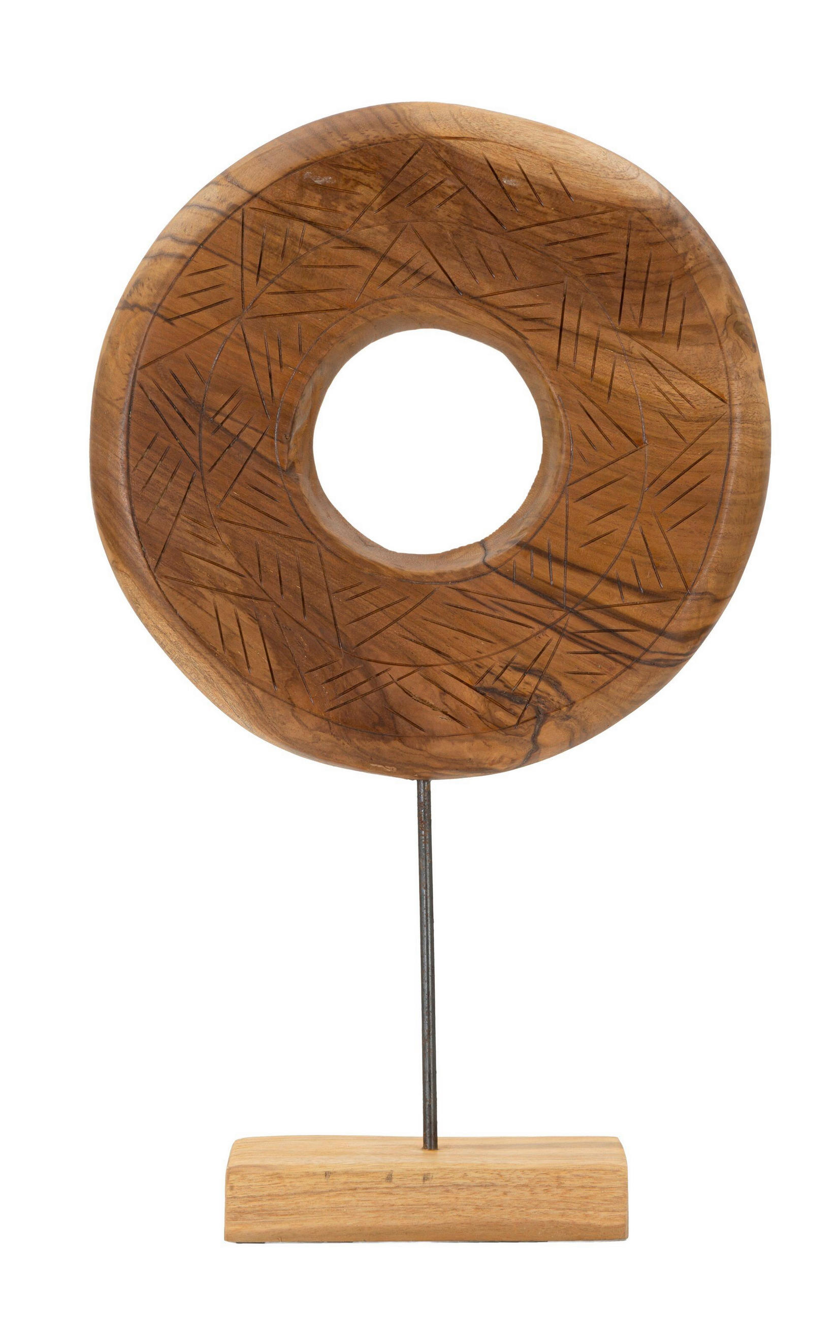 Skulptur Dorat Teak, B: 35 cm