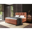 BOXSPRINGBETT 180/200 cm  in Rostfarben  - Rostfarben/Schwarz, Basics, Holzwerkstoff/Textil (180/200cm) - Esposa