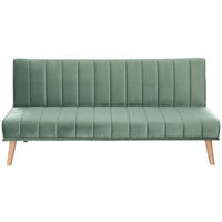 SCHLAFSOFA Samt Mintgrün  - Naturfarben/Mintgrün, Design, Holz/Textil (180/81/86cm) - P & B