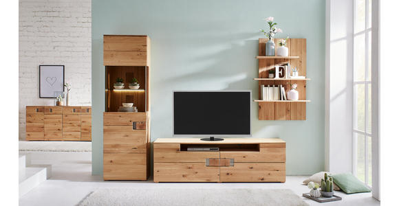SIDEBOARD Kerneiche furniert, massiv geölt Eichefarben - Eichefarben, KONVENTIONELL, Holz/Holzwerkstoff (180/83/43cm) - Cantus