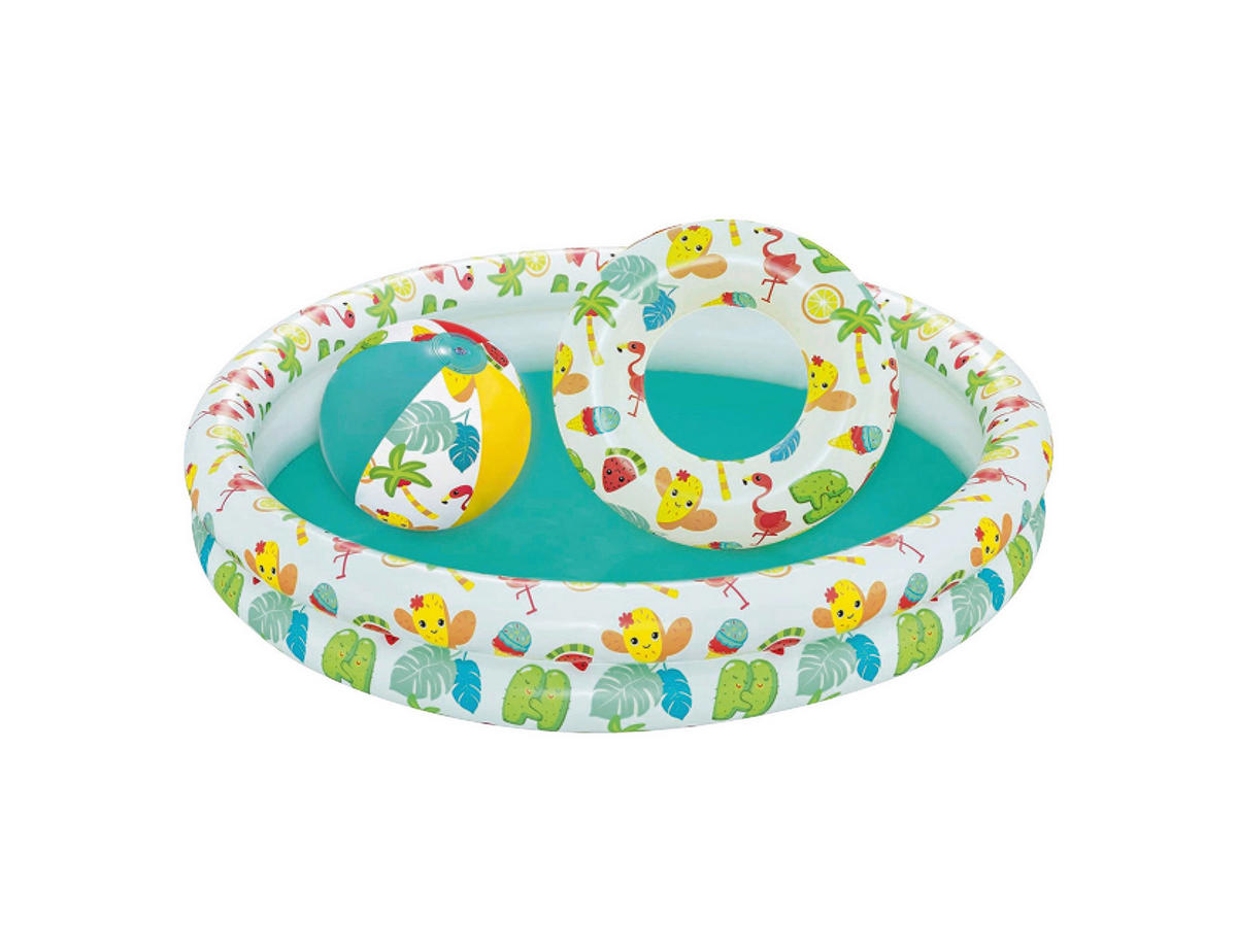 KINDERSCHWIMMBECKEN 122/20 cm  - Multicolor, Basics, Kunststoff (122/20cm) - Bestway