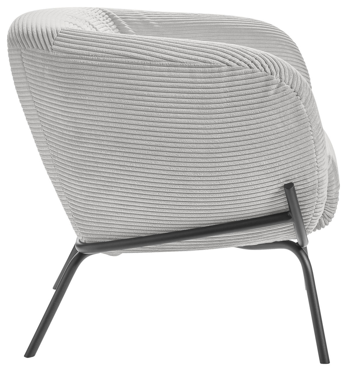 COCKTAILSESSEL Cord Grau  - Grau, Design, Textil (79/71/74cm) - Lomoco