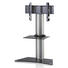 TV-RACK Schwarz, Silberfarben - Silberfarben/Schwarz, KONVENTIONELL, Glas/Metall (111/80/40cm) TV-RACK Schwarz, Silberfarben - Silberfarben/Schwarz, KONVENTIONELL, Glas/Metall (111/80/40cm)