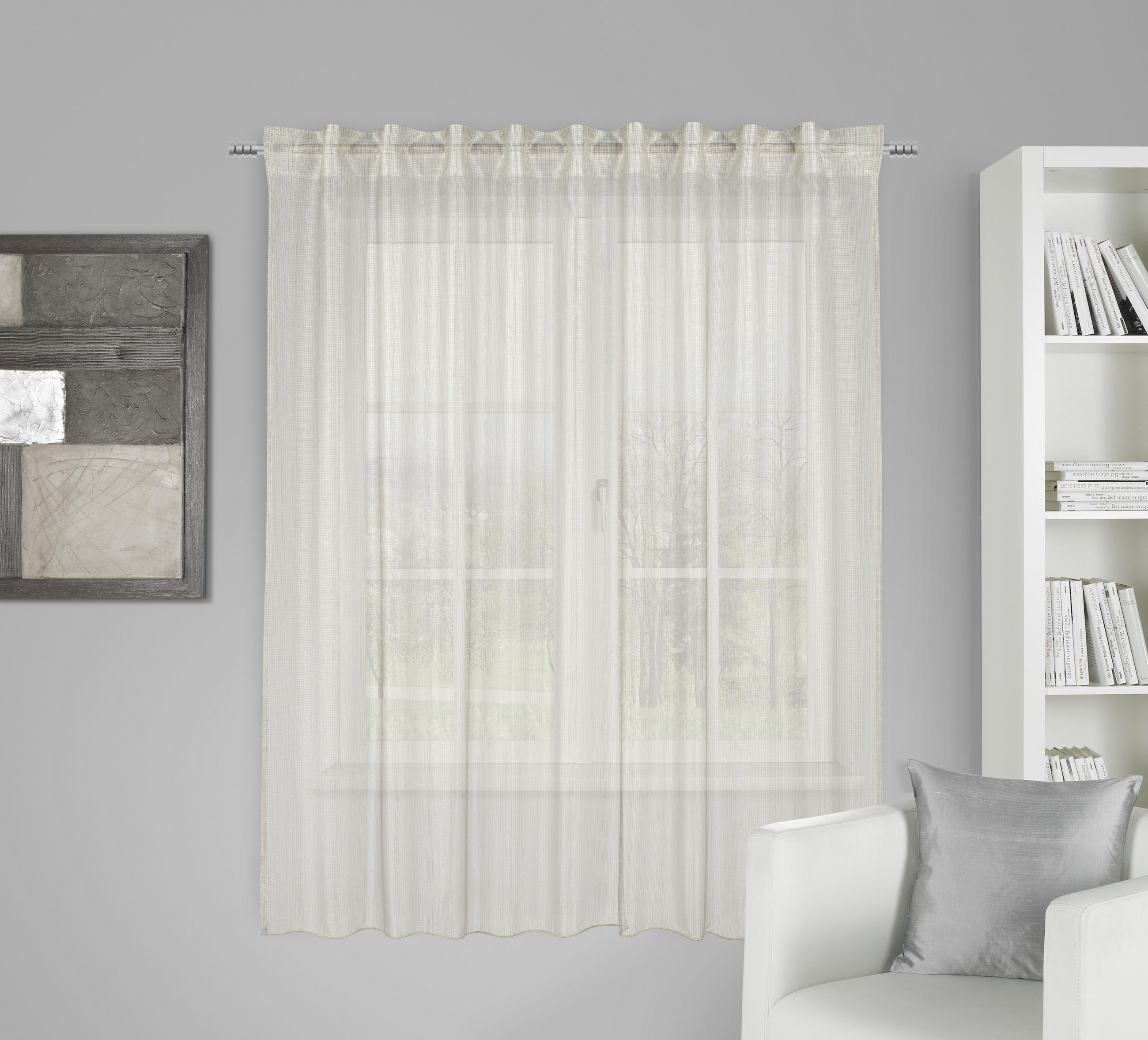 GOTOVA ZAVESA antracit - antracit, Osnovno, tekstil (145/160cm) - Esposa