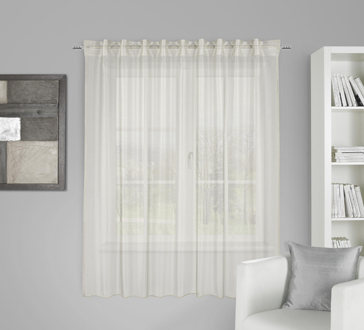 GOTOVA ZAVJESA antracit 145/160 cm   - antracit, Basics, tekstil (145/160cm) - Esposa