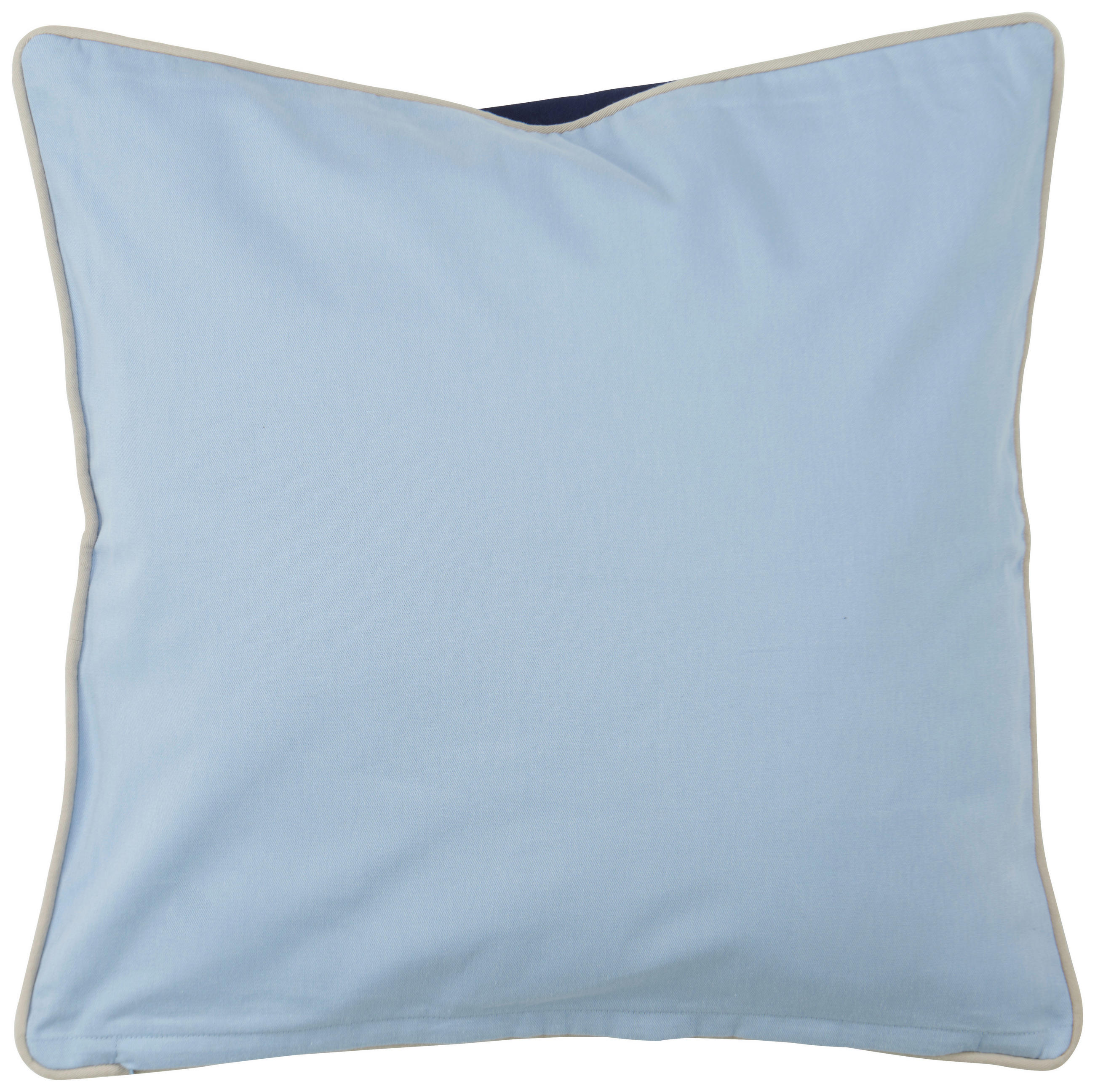 ZIERKISSEN  45/45 cm   - Blau/Ecru, Basics, Textil (45/45cm) - Novel