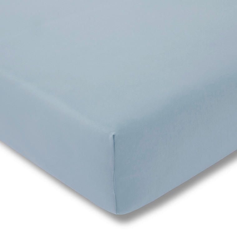 SPANNBETTTUCH Exquisit Single-Jersey  - Hellblau, Basics, Textil (100/200cm) - Estella