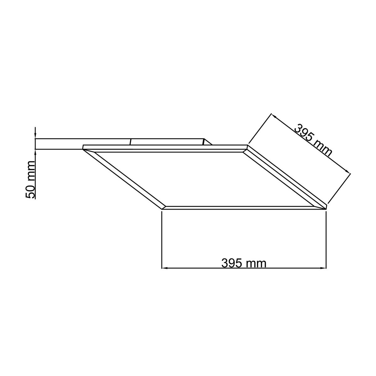 LED-PANEEL  - Weiß, Basics, Kunststoff/Metall (5/39,5/39,5cm) - Brilliant