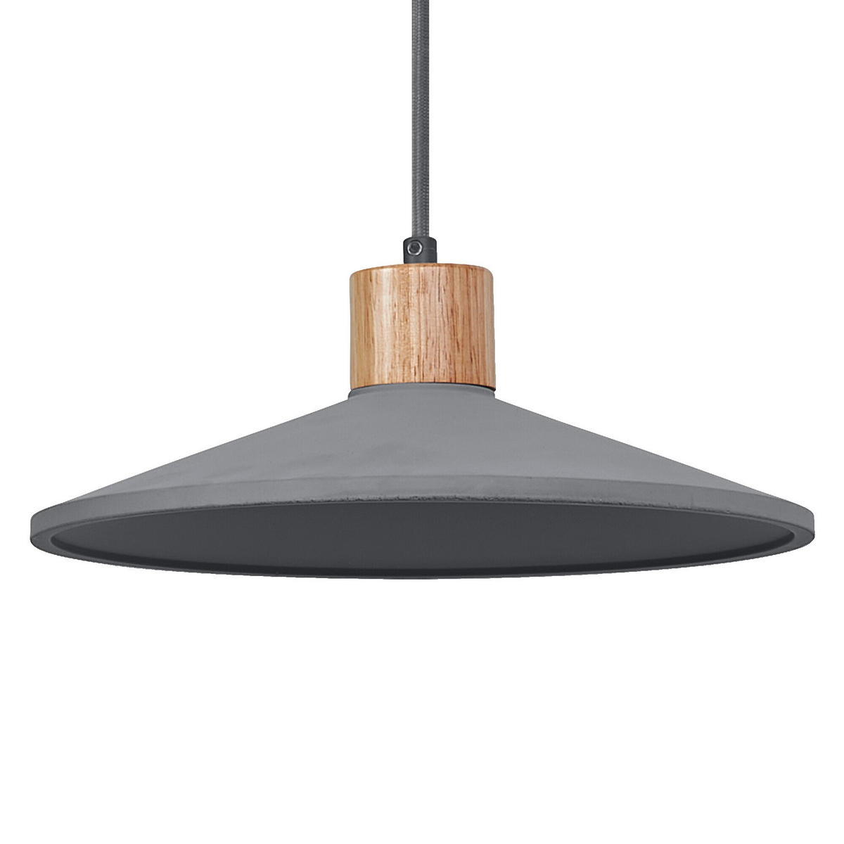 PENDELLEUCHTE 32/116,50 cm   - Dunkelgrau/Naturfarben, Natur, Holz/Stein (32/116,50cm) - Ledvance